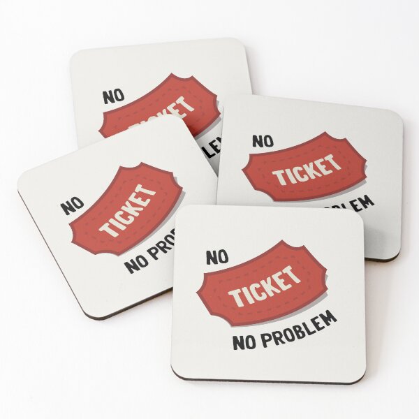 Item preview, No Ticket, No Problem Sticker designed and sold by ericcasar.