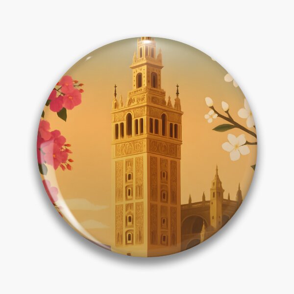 Item preview, Giralda Tower – Vintage Art Deco Seville, Spain designed and sold by Cosmopolis.