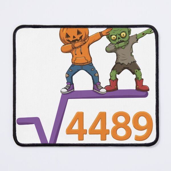 Item preview, Funny Halloween Math Shirt – Pumpkin & Zombie Dabbing Over √4489 – Cool Halloween 67 Design for Kids, Teens, Teachers designed and sold by Charaff.