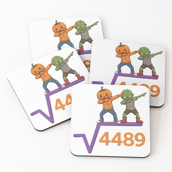 Item preview, Funny Halloween Math Shirt – Pumpkin & Zombie Dabbing Over √4489 – Cool Halloween 67 Design for Kids, Teens, Teachers designed and sold by Charaff.