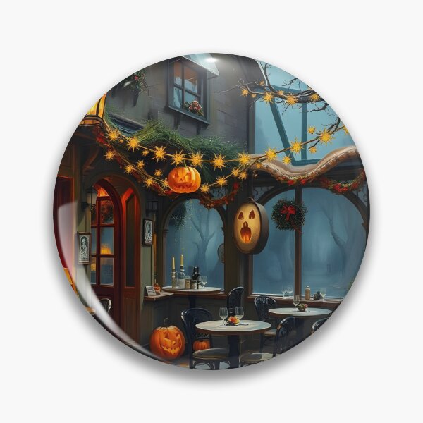 Artikelvorschau, Verzaubertes Halloween-Café | KI-erstellt entworfen und verkauft von AllTidePixel23.