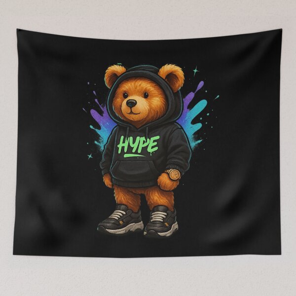 Item preview, Hype Mode Bear – Urban Bear designed and sold by Ahau Designs.