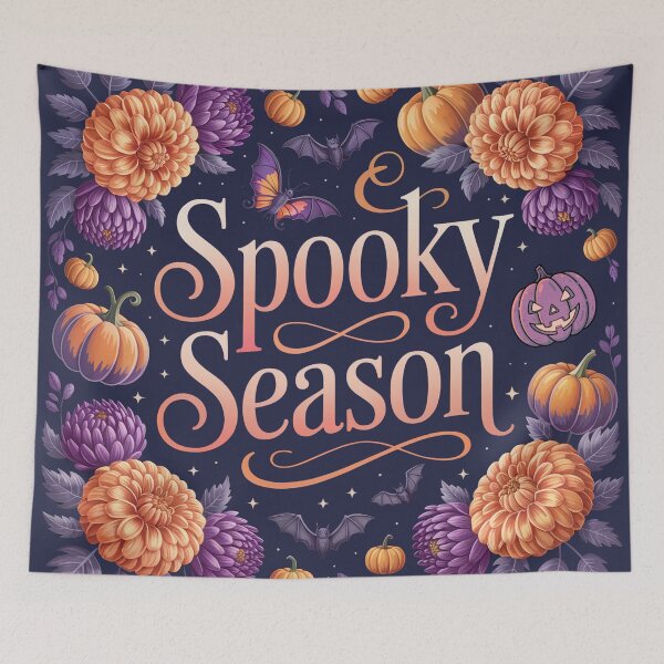 Item preview, Spooky Season – Floral Halloween Magic designed and sold by SoftStyleStudio ⭐⭐⭐.