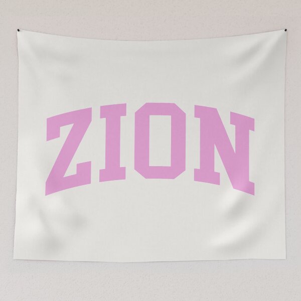 Item preview, Zion - College Font Curved Typography designed and sold by chosenhomes.