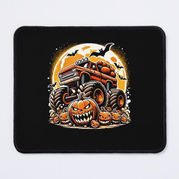 Item preview, Spooky Jack O Lantern Halloween Monster Truck designed and sold by AdelinaPi.