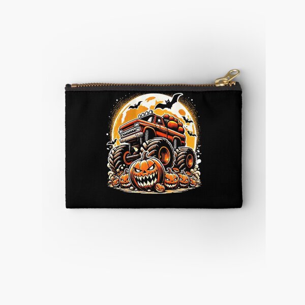Item preview, Spooky Jack O Lantern Halloween Monster Truck designed and sold by AdelinaPi.
