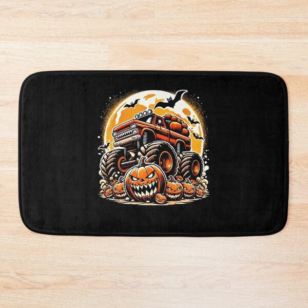Item preview, Spooky Jack O Lantern Halloween Monster Truck designed and sold by AdelinaPi.