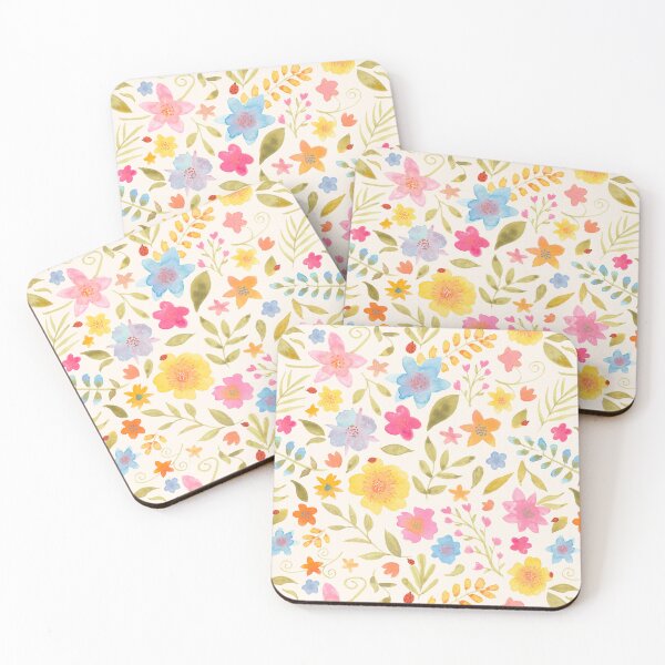 Item preview, Watercolor Garden Off White designed and sold by Tori Morais.