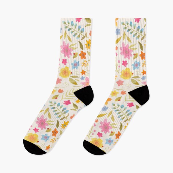 Item preview, Watercolor Garden Off White designed and sold by Tori Morais.