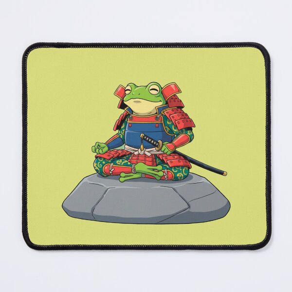 Item preview, SAMURAI MEDITATING FROG designed and sold by MangofiShop.