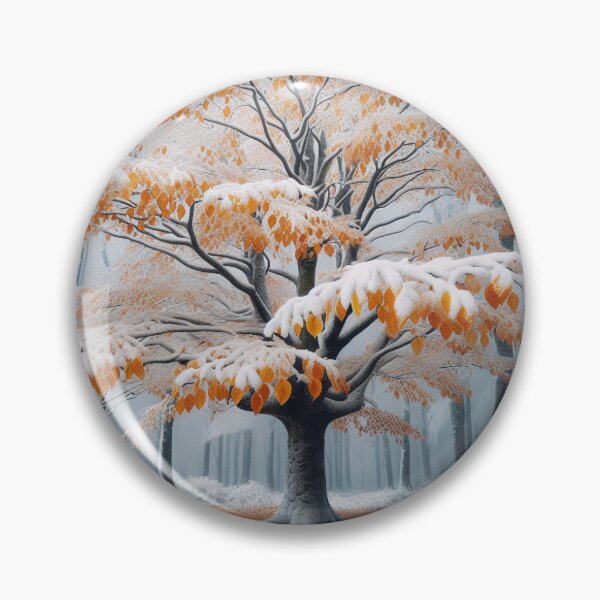 Item preview, Fall season with snowy tree designed and sold by lisamariebella1.