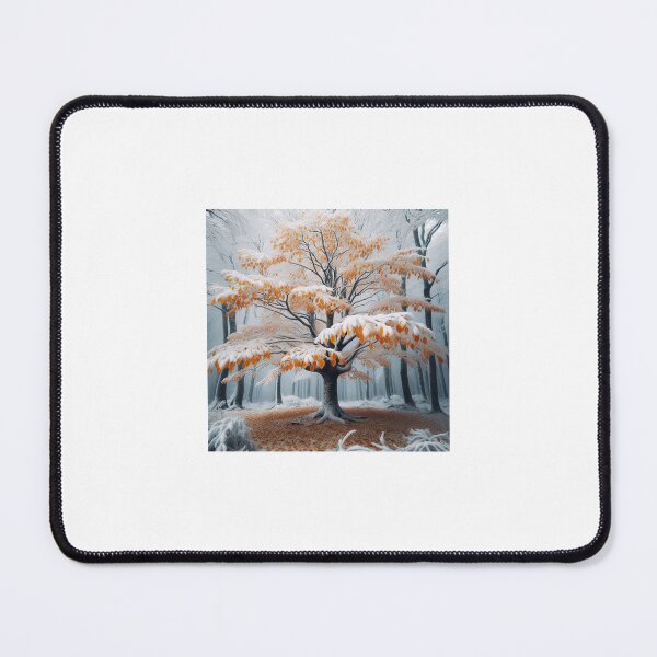 Item preview, Fall season with snowy tree designed and sold by lisamariebella1.