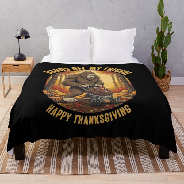 Item preview, Bigfoot Sasquatch and Turkey in Thanksgiving autumn designed and sold by CG Studio.