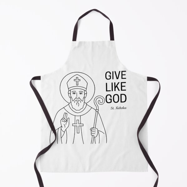 Item preview, St Nicholas (St Nick) Santa Claus Quote - Give Like God designed and sold by saintsnscholars.