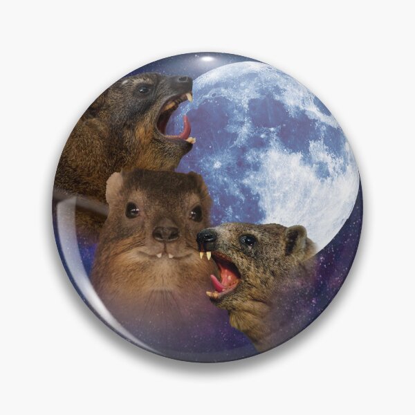 Item preview, Howlrax The Viral Rock Hyrax Meme - Wolves Howling Parody designed and sold by Kateydraws.