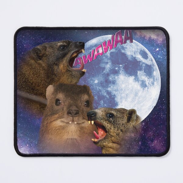 Item preview, Howlrax The Viral Rock Hyrax Meme - Wolves Howling Parody designed and sold by Kateydraws.