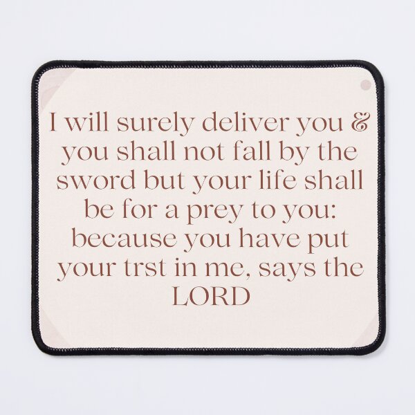 Item preview, Jeremiah 39:18 designed and sold by Undonemadenew.