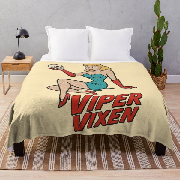 Item preview, Viper Vixen – Retro Pin-Up with a Bite | Vintage Comic Femme Fatale designed and sold by Victor Shadehorn.