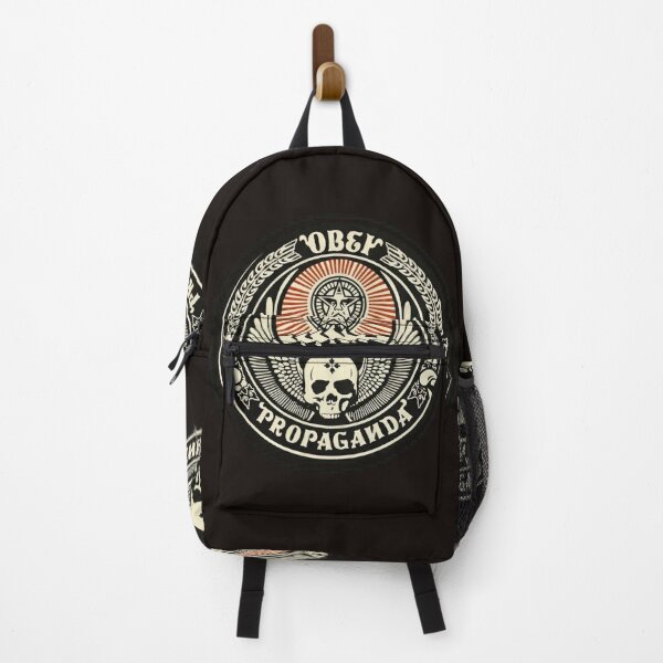 Item preview, OBEY PROPAGANDA DYSTOPIAN ORWELLIAN SLOGAN - with black background designed and sold by Big Bang Canvas.