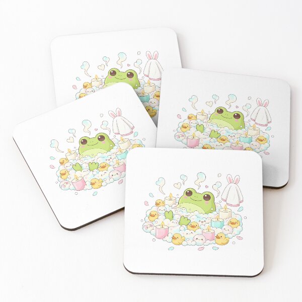 Item preview, Kawaii Frog Bubble Bath Spa Time designed and sold by Drip stamp.