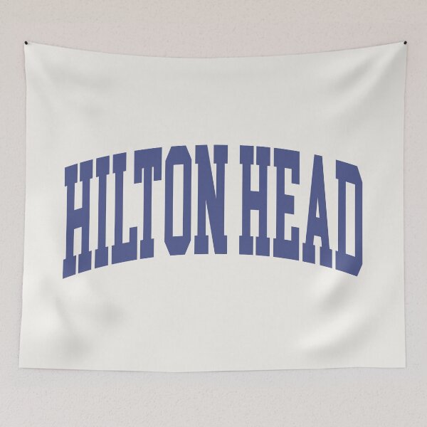 Item preview, Hilton Head - College Font Curved Typography designed and sold by chosenhomes.