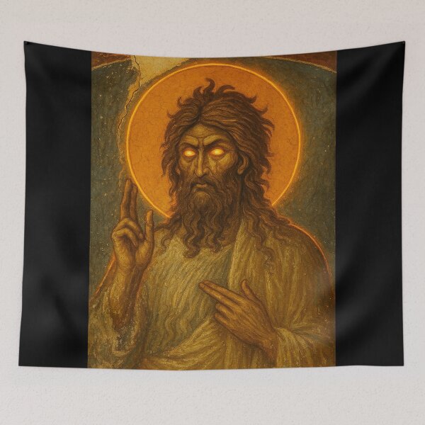 Item preview, Divine Logos Holy Icon Fierce Mystic Guru Sage designed and sold by hauntedtees.