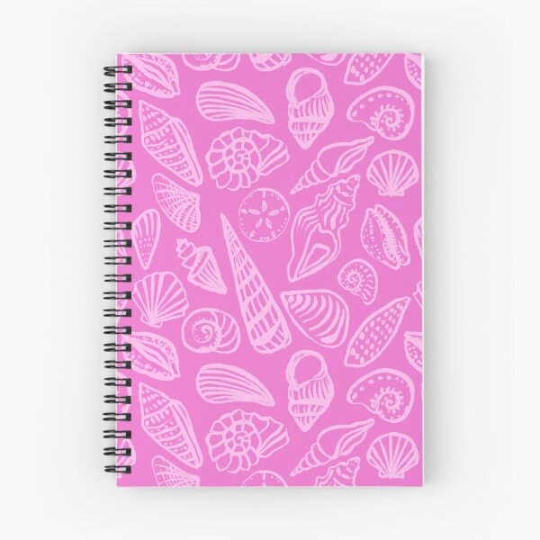 Item preview, Hot Pink Coastal Beach Seaside Seashell Pattern designed and sold by Patternandflow.