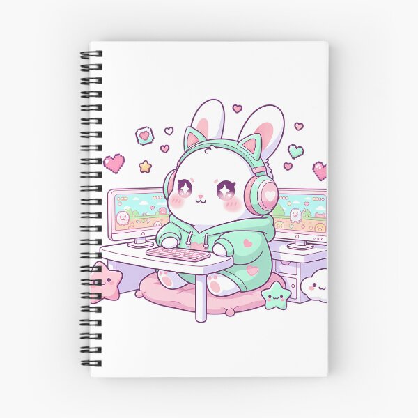 Item preview, Kawaii Bunny Gamer Girl designed and sold by Drip stamp.