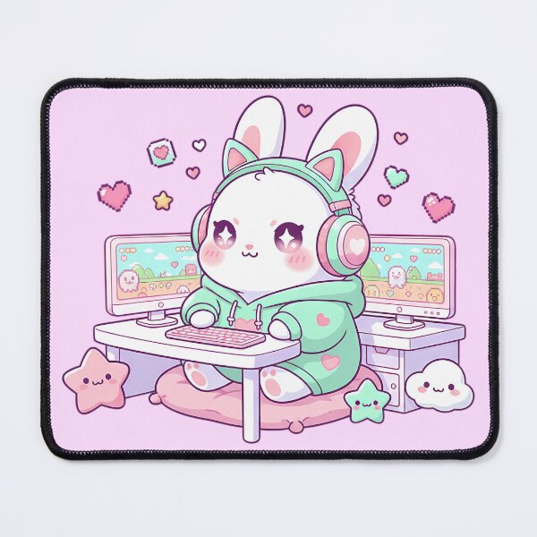 Item preview, Kawaii Bunny Gamer Girl designed and sold by Drip stamp.