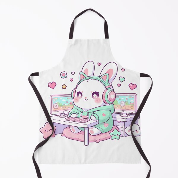 Item preview, Kawaii Bunny Gamer Girl designed and sold by Drip stamp.