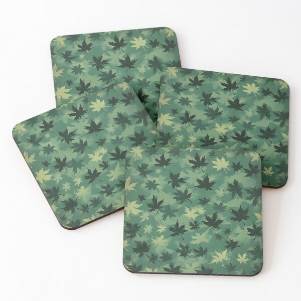 Item preview, Camouflage Green Maple Leaf Fall Foliage Vermont Maple designed and sold by LeafPrints.