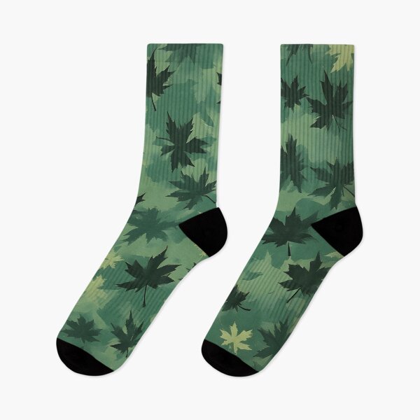 Item preview, Camouflage Green Maple Leaf Fall Foliage Vermont Maple designed and sold by LeafPrints.