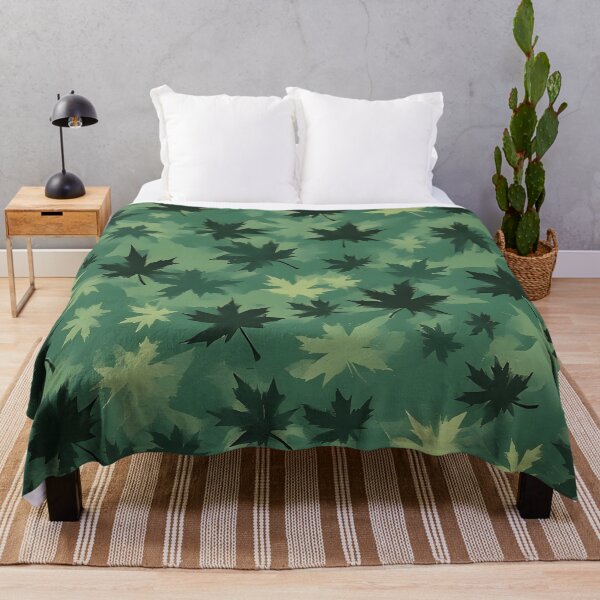 Item preview, Camouflage Green Maple Leaf Fall Foliage Vermont Maple designed and sold by LeafPrints.