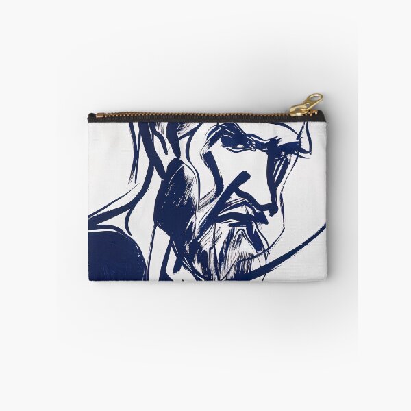 Item preview, Bosnian man, portrait - Blue Abstract Art  designed and sold by shadow-bloom.