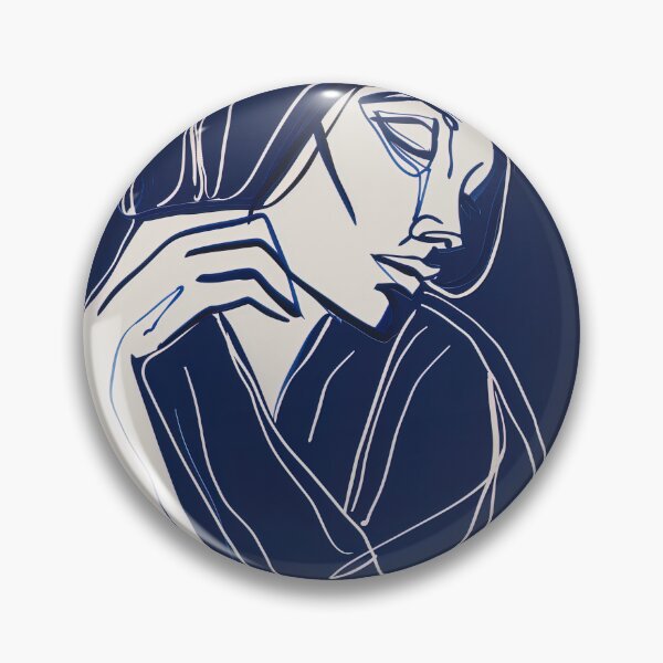Item preview, Bosnian woman - Blue Abstract Art  designed and sold by shadow-bloom.