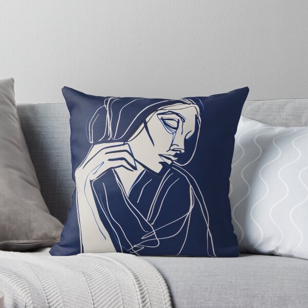 Item preview, Bosnian woman - Blue Abstract Art  designed and sold by shadow-bloom.