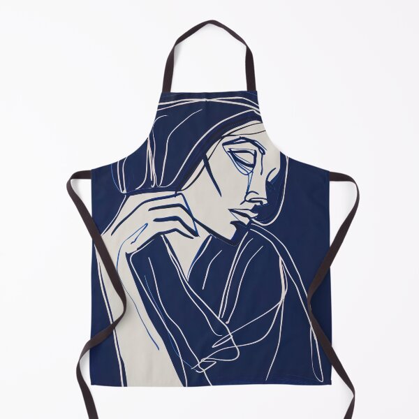 Item preview, Bosnian woman - Blue Abstract Art  designed and sold by shadow-bloom.