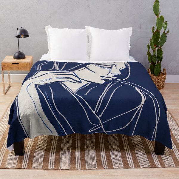 Item preview, Bosnian woman - Blue Abstract Art  designed and sold by shadow-bloom.