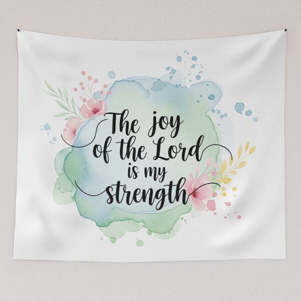 Item preview,  The Joy of the Lord Is My Strength Nehemiah 8:10 Christian Inspirational Bible Verse Design designed and sold by Gahyl7.