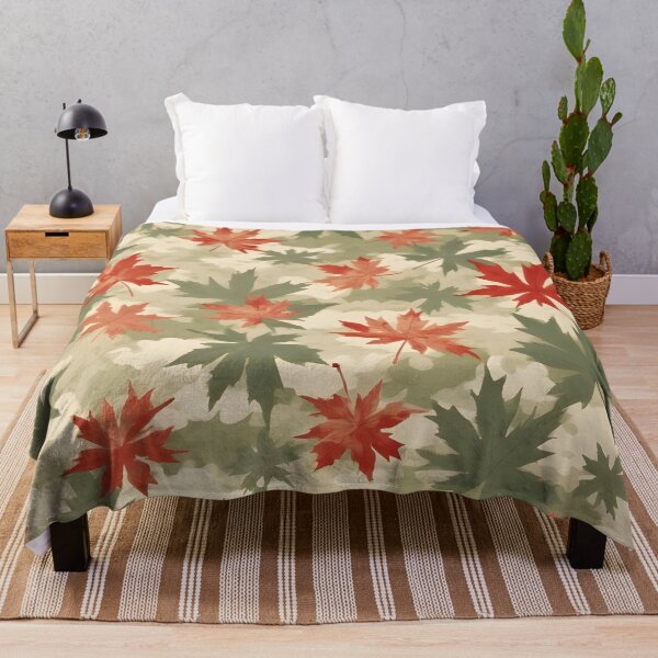 Item preview, Light Camouflage Green Maple Leaf Fall Foliage Vermont Maple designed and sold by LeafPrints.