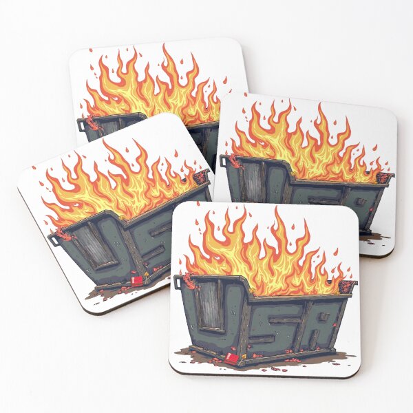 Item preview, USA Dumpster Fire, Courtesy of MAGA designed and sold by ParadisePalace.