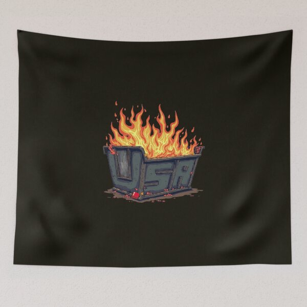 Item preview, USA Dumpster Fire, Courtesy of MAGA designed and sold by ParadisePalace.