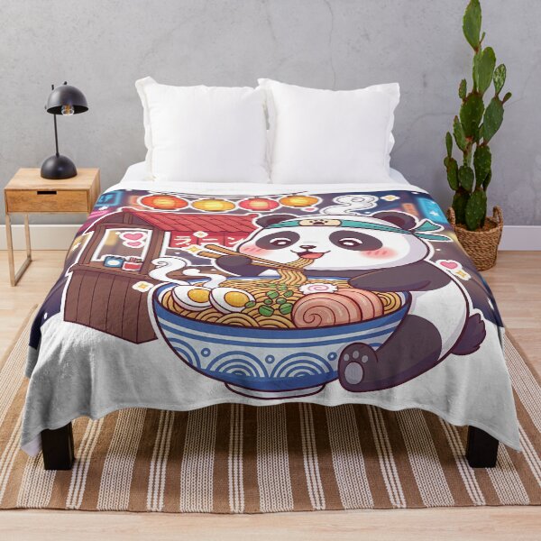 Item preview, Kawaii Panda Chef Eating Ramen designed and sold by Drip stamp.