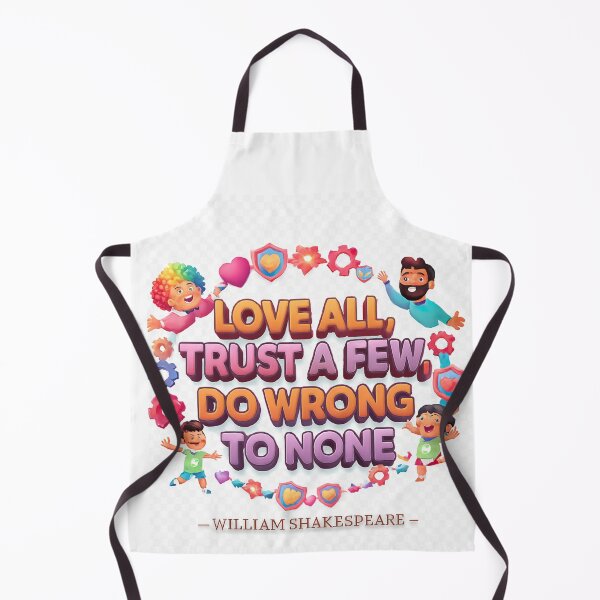 Item preview, Love All, Trust a Few, Do Wrong to None — William Shakespeare (Colorful 3D Inspirational Design) designed and sold by GogoVibes.