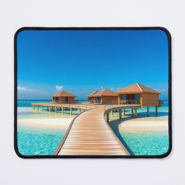 Item preview, Maldives Dream Pathway | Boardwalk to Overwater Havens on White Sand Islets designed and sold by Vida e Arte.