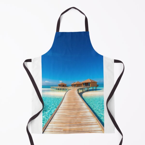 Item preview, Maldives Dream Pathway | Boardwalk to Overwater Havens on White Sand Islets designed and sold by Vida e Arte.