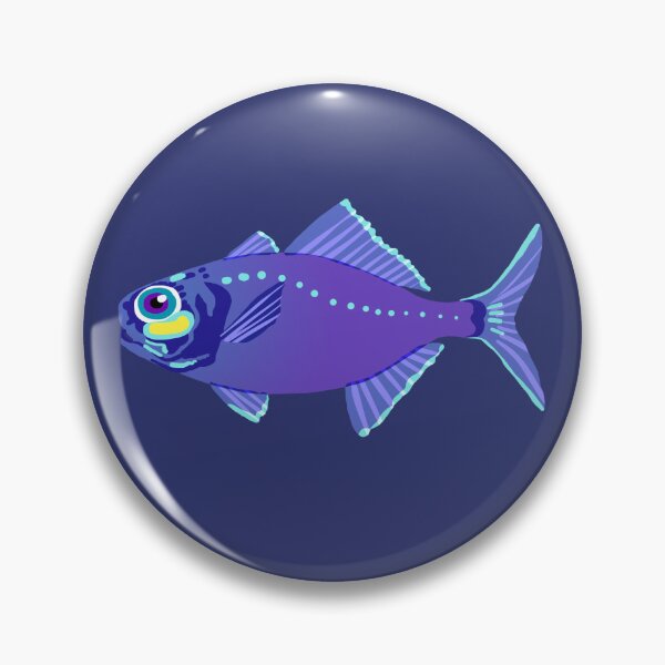 Item preview, Glowing Bigeye – Colorful Deep-Sea Lightfish Illustration by Kyotsube designed and sold by Kyotsube.