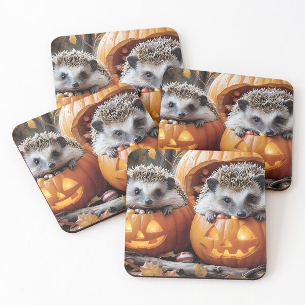 Item preview, Spiky Halloween: Hedgehogs, Pumpkins, Candy, Oh My!  designed and sold by ACuriousshoppe.