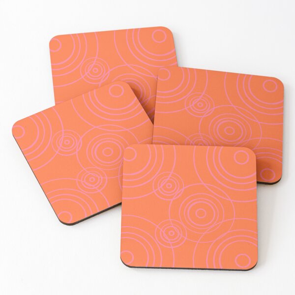 Item preview, Rain Ripples in Pink and Orange designed and sold by LAEC-Shop.