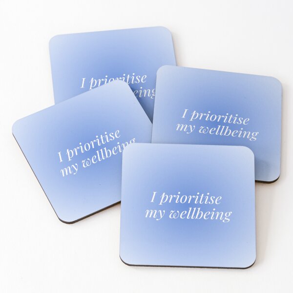 Item preview, I prioritise my well being Affirmation Poster designed and sold by Georgia Ray.